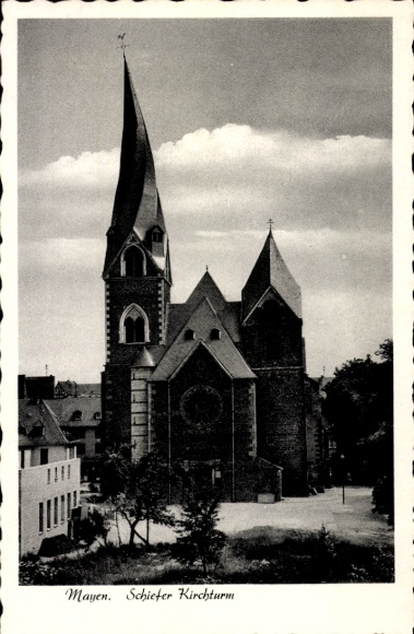 KP Mayen w Eifel, łupkowa wieża kościoła