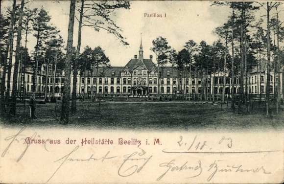 Ak Beelitz in de Mark, sanatorium, paviljoen I