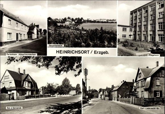 KP Heinrichsort w Rudawach, panorama, dom opieki, Rada zm. Gmina, dom letniskowy Przyjaźń Narodów