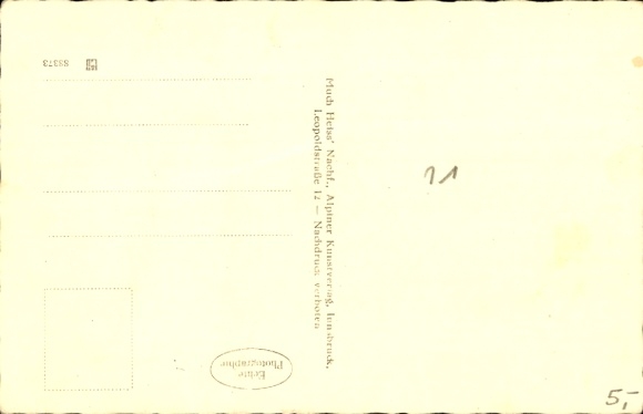 Postcard Gries am Brenner Tirol, border Austria Italy, customs office, mountains
