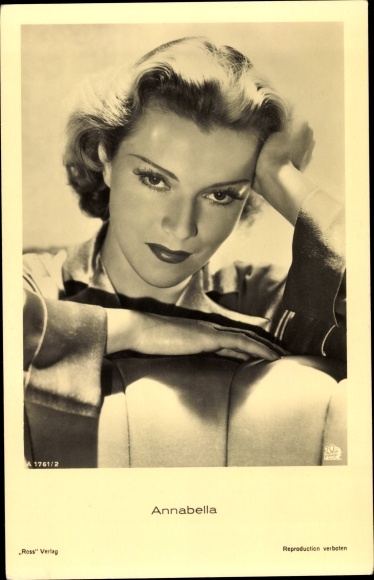 Ak actrice Annabella, portret