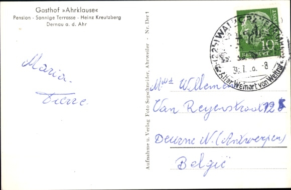 KP Dernau an der Ahr, Gasthof Ahrklause, Pension Sonnige Terrasse, Dernau ad Ahr