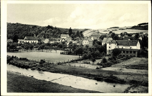 Postcard Antweiler an der Ahr, school camp in Duisburg, exterior view