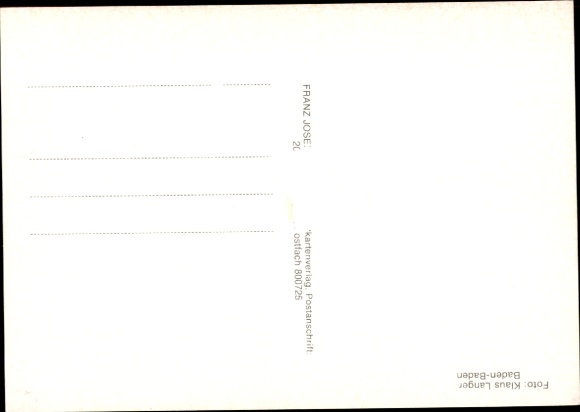 Postcard journalist and presenter Sigi Harreis, portrait, SWF, autograph