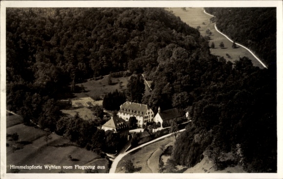 Ak Grenzach Wyhlen in Baden Württemberg, Himmelspforte, Luftbild
