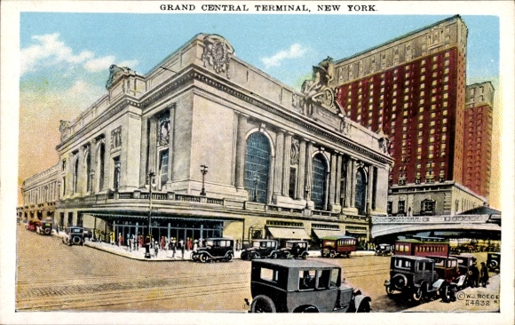 Postcard New York City USA, Grand Central Terminal