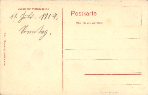 Postcard Hamburg Altona Klein Flottbek, Kl. Flottbeker Park