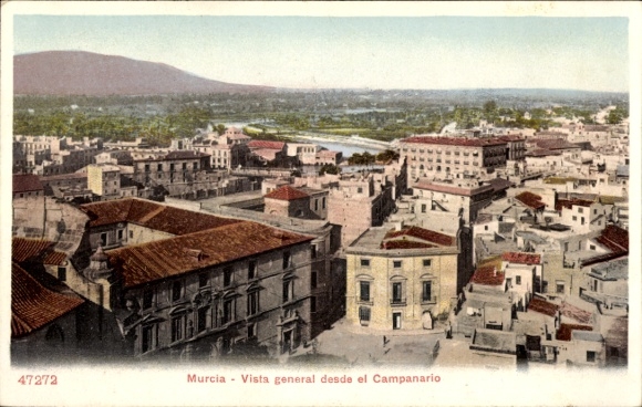 Postcard Murcia city Spain, Vista general desde el Campanerio