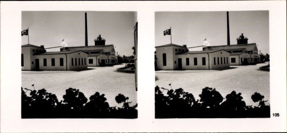 Stereo spatial image photo &quot;The NS model companies&quot; No. 415 III/105 sawmill crate factory Weilheim Obb.
