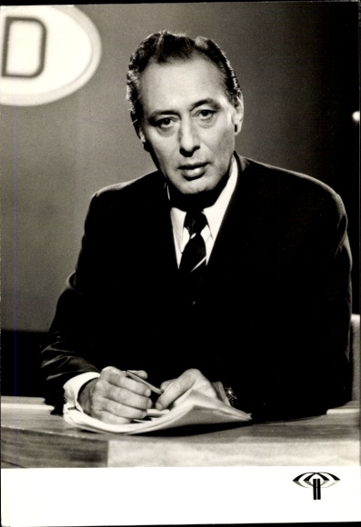 Postcard Journalist Hanns Werner Schwarze, Portrait, Autograph