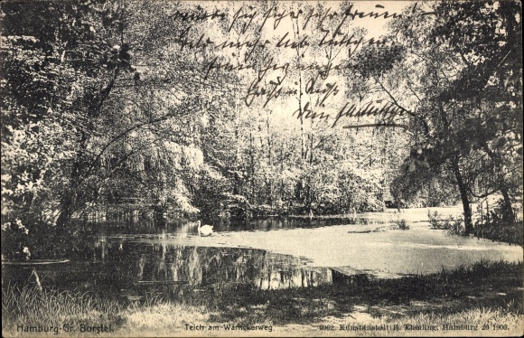 PC Hamburg Groß Borstel, pond on Warnickerweg