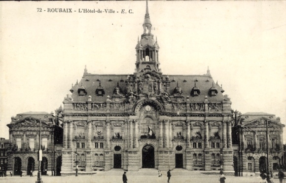 Ak Roubaix Nord, Rathaus von  , E. C.