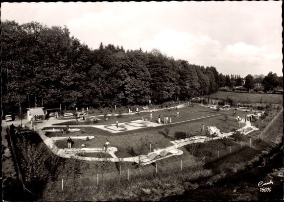 Postcard Bad Wörishofen in the Lower Allgäu, sports center, miniature golf, boccia, trampoline