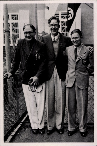 Collection picture Olympia 1936, target pistol shooting, Torsten Ullmann, Krempel, Jamonnieres