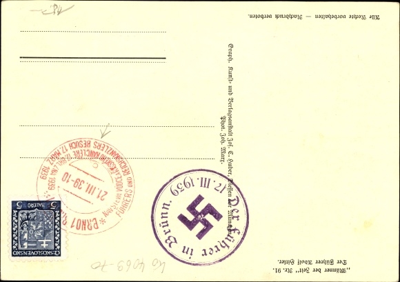 Postcard Führer and Reich Chancellor Adolf Hitler, portrait, Men of the Time No. 91