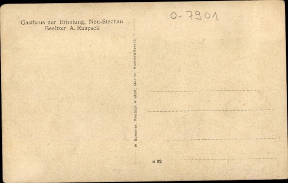 Postcard Neu-Stechau in Brandenburg, inn for relaxation