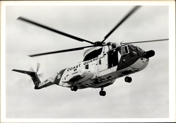 Zdjęcie kanadyjskiego helikoptera wojskowego, straż przybrzeżna