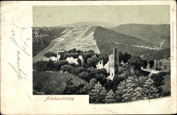 PC Altenbamberg in Rhineland Palatinate, Altenbaumburg, Altebaumburg ruins
