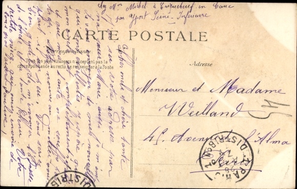 Postcard Yport Seine Maritime, town view