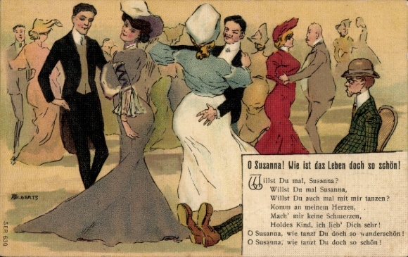 Song Artist Postcard O Susanna! How beautiful life is!