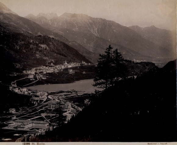 Photo Sankt Moritz canton Graubünden, general view