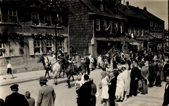 Ak Bleicherode am Harz, Schützenfest 1931