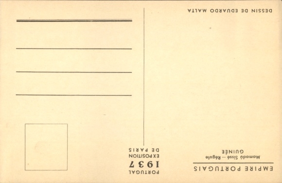 Artist PC Malta, E., Exposition de Paris 1937, Empire Portugais, Guinea