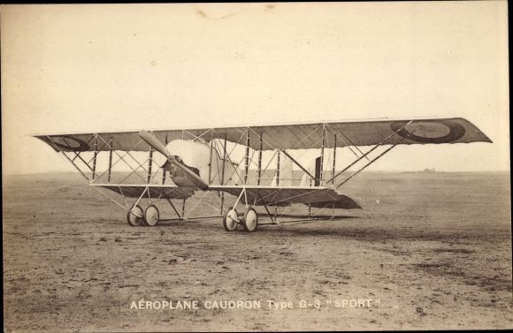 AK aircraft Caudron type G3 Sport, French propeller plane