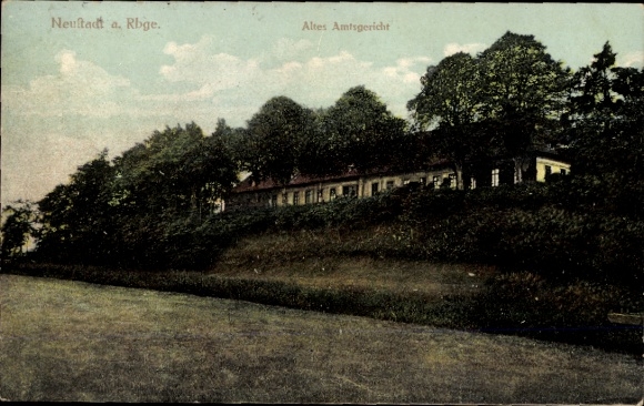 Postcard Neustadt am Rübenberge, old district court