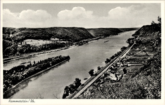 Postcard Hammerstein am Rhein, Panorama