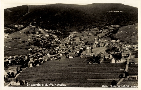 Ak Sankt Martin in der Pfalz, Fliegeraufnahme