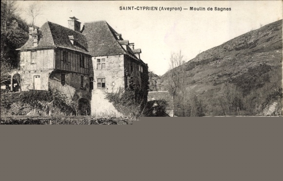 Ak Saint Cyprien Aveyron, Moulin de Sagnes