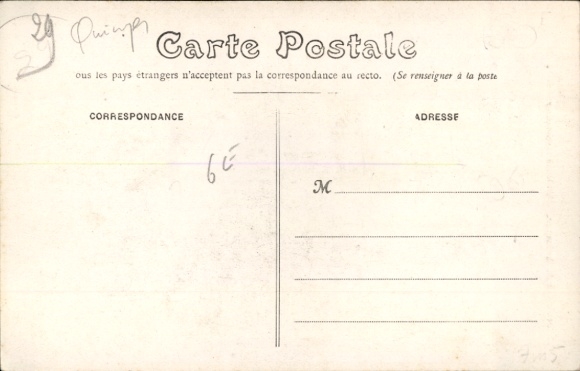 Postcard Quimper Finistère, boy in Breton costume, safe, grain