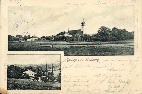 PC Kellberg Thyrnau in Lower Bavaria, church, town view
