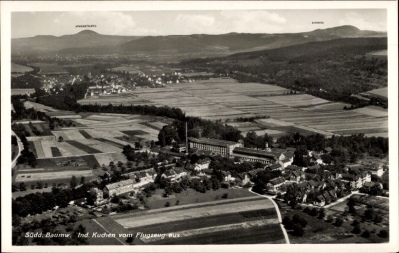 Postcard Kuchen in Württemberg, aerial photograph