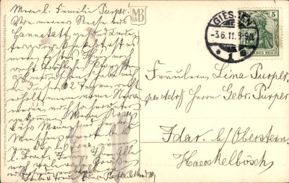 Postcard Congratulations Pentecost, Lilac