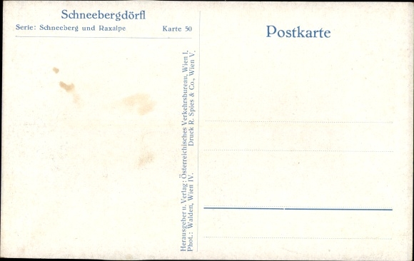 PC Schneebergdörfl Lower Austria, village section
