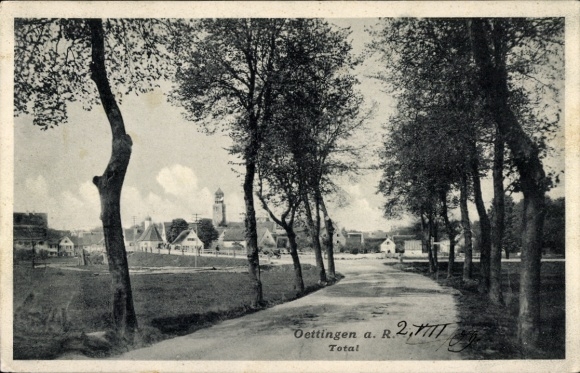 Postcard Oettingen am Ries Bavaria, general view