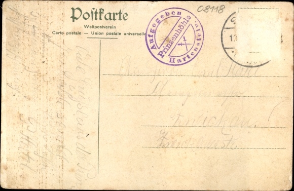 PC Hartenstein in the Erzgebirge of Saxony, Prince&#39;s Cave, Schönburg&#39;sches Schloss, forester&#39;s lodge