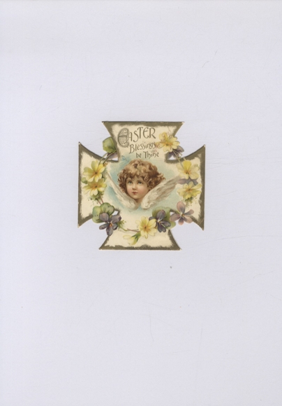 Wafer angel, Easter greetings, approx. 9 x 9 cm