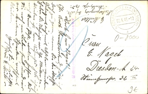 Photo Postcard Dresden Niederpoyritz, general view