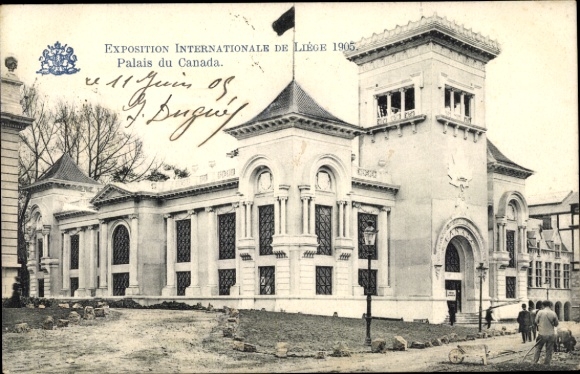 Postcard Liège Liège Wallonia, World Exhibition 1905, Palais du Canada