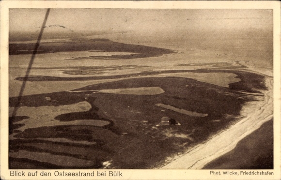 Postcard Ostseebad Strande in Schleswig-Holstein Lighthouse Bülk, aerial photo