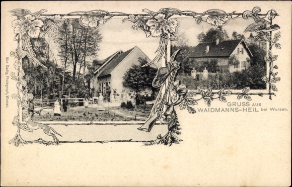 Postcard Bennewitz Saxony, greetings from Waidmanns-Heil