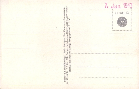 Postcard Donaustauf in the Upper Palatinate, aerial photograph, sanatorium