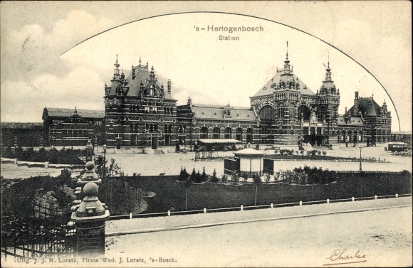 Postcard &#39;s Hertogenbosch North Brabant Netherlands, station, train station