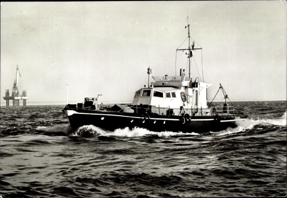 Postcard Diving vessel Sepia, Wijsmuller, IJmuiden