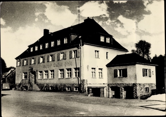 Ak Rübenau Marienberg in het Ertsgebergte van Saksen, Gasthof Weißer Hirsch