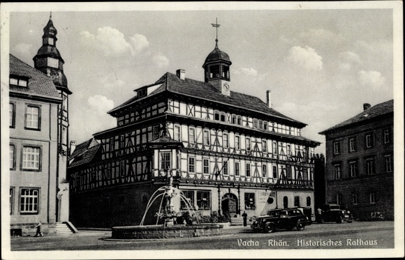 Ak Vacha in de Rhön Thüringen, Histor. Gemeentehuis
