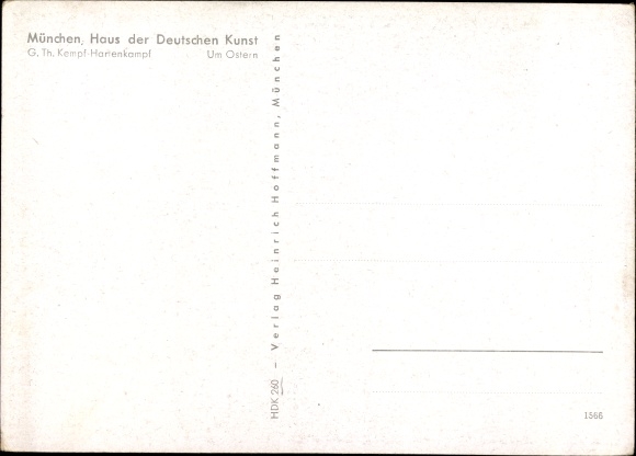 Artist PC Kempf Harlenkampf, Around Easter, HDK 260